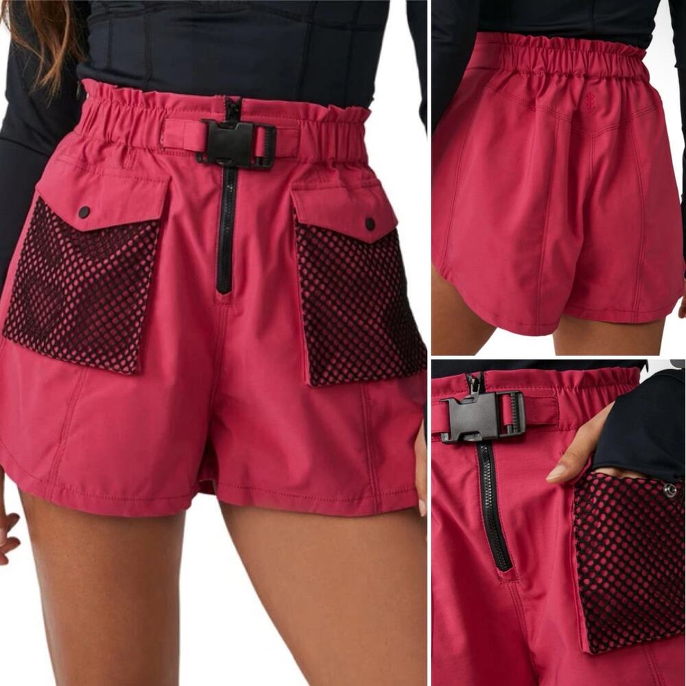 NWT FP MOVEMENT Free People Adventure Short in Lovestruck Rose Pink Sz. S - Picture 1 of 8
